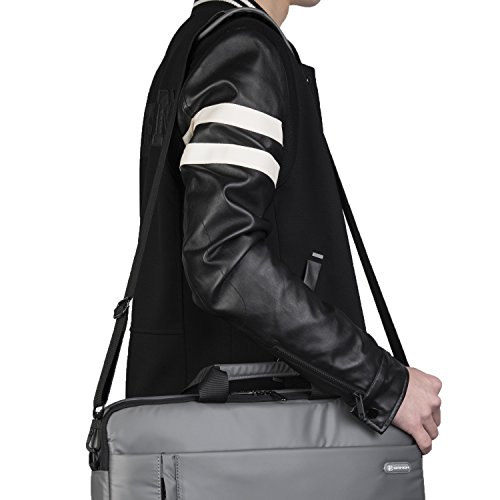 BRINCH Adjustable Thick Soft Universal Replacement Shoulder Strap for Laptop Case Computer Bag Luggage Duffel Messenger Bag (Long, Black)