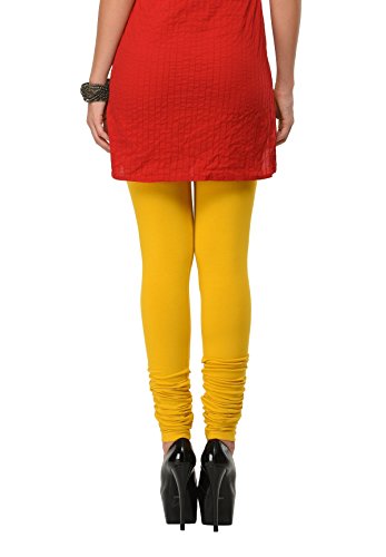 Image of Frenchtrendz Women's Cotton Spandex Stretchable Mid Rise Slim Fit Churidar Leggings Pull On