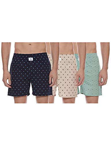 Image of Longies Men's Cotton Printed Regular Boxer Shorts