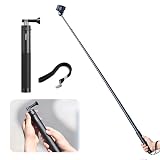 ULANZI MT-76, Go-Quick II 1,5 m magnetyczny kij do selfie z szybkim uwalnianiem, lekki, wysuwany drążek ze statywem, regulowany ręczny drążek do smartfonów i kamer akcji