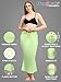 TRENDMALLS Spandex Saree Shapewear Petticoat for Women, Cotton Blended, Skirts for Women, Shape wear Dress Pale Green