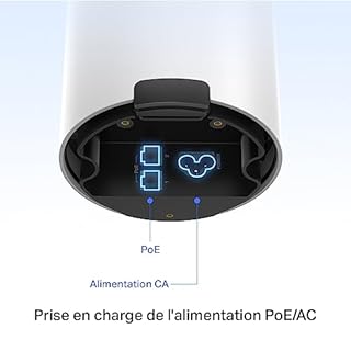 TP-Link Deco WiFi 6 Mesh AX3000Mbps Outdoor Routeur Deco X50-Outdoor, Couverture de 230㎡, Étanche IP65, Idéal pour Les scènes extérieures comme Le Jardin et la Piscine, Fonctionne avec Tous Les Deco