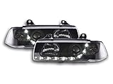 Scheinwerfer Daylight Set BMW 3er E36 Limo/Touring Bj. 92-98, schwarz