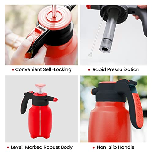 Balwaan SP-15 3 in 1 Manual Sprayer with 1.5 Litre Tank Capacity | Used for Spraying Water, Pesticides, Gardening, Glass cleaning, Air conditioning cleaning, Car and bike washing, Water soluble fertilizers, table cleaning | Foam Washer for Vehicles, Home & Kitchen | Get Free 3 Nozzles (Rotating Nozzle, Foam Nozzle, Extended Nozzle)