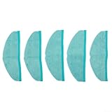 Juego de 5 paños de microfibra para mopa Conga 8090 y para dispositivos de aspiradora robot Ultra / 9090 AI, ayuda a mantener los suelos secos y