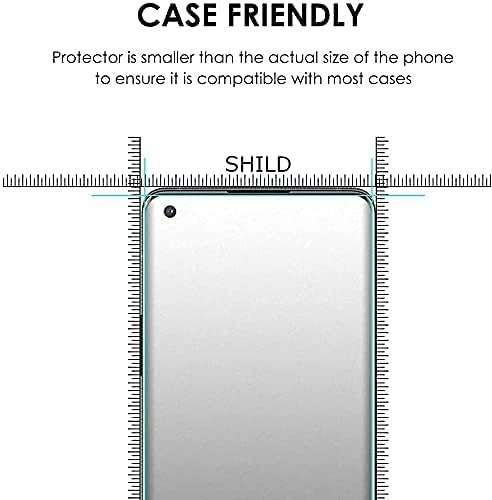 Image of SHILD - (Pack of 1 Curved Matte UV Tempered Glass Screen Protector for - Smartphone - 9H Hardness, HD Clarity, Fingerprint Sensor Compatible, 3-Month Warranty, Easy Installation Kit (Oneplus 8)