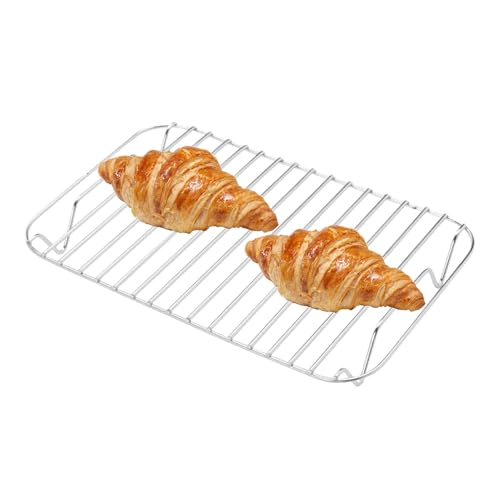 Rejilla para hornear - Rejilla de refrigeración reutilizable para el horno | Utensilios de cocina de acero inoxidable, electrodomésticos para el día a día y picnic