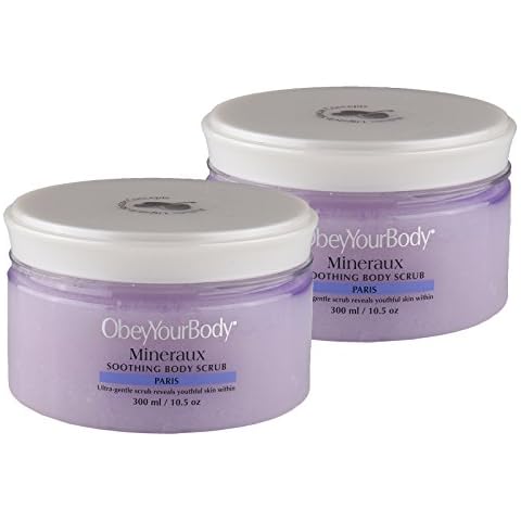 2x Obey Your Body Original Dead Sea Exfoliating Body Salt Scrub Paris Fragrance 600ml Cover