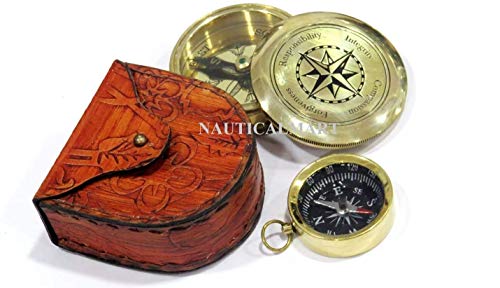 Brújula de Latón con Combo de Mini Brújula de Bolsillo - Regalo miniatura 5