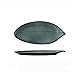 Talerz rybny Ceramiczne stołowe bezregularne liście Dekoracje płytowe Dekoracje Sushi Restauracja Duże płyty rybne naczynia (Color : B, Size : 31.3cm)