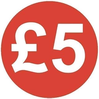 Audioprint Ltd Small 13mm £5 Price Stickers - 500 Pack