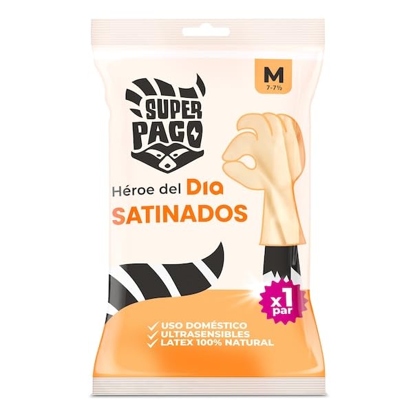 DIA SUPER PACO guantes satinados talla M bolsa 1 par