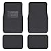 BDK MT-120-CC Interlock Car Floor Mats-Secure No-Slip Technology for Automotive Interiors Inter-Locking Carpet, 4 Piece, Charcoal