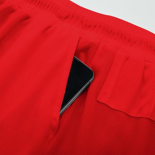 Mens Summer Beach Trunks with Compression Lined Short Bathing Suits for Men, 5 Inch Inseam Liner, Men's Swimming Trunk4