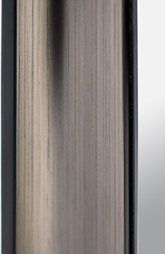 Raphael Rozen Hanging Wooden Framed Wall-Mounted Mirror, Silver, (40X30) #TOP4