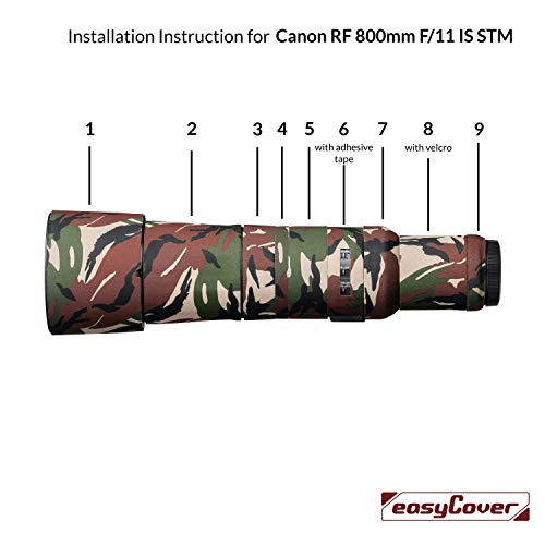EasyCover - Forest Camouflage Protection Lens for Canon RF 800 - Image 3