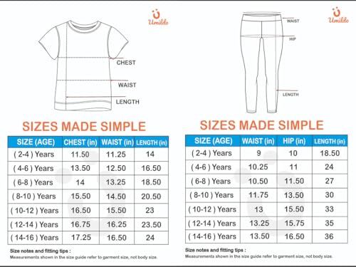 Image of Girl's Activewear Workout Set 2 Piece Athletic Sets Dry Fit Printed Tees And Leggings Yoga Running Dance 4-14Y