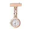 iplusmile Krankenschwester Uhr Ansteckuhr Schwesternuhr Brosche: Quarz Taschenuhr mit Anstecknadel Roségold Umhängeuhr Vintage Geschenk Für Ärzte Krankenschwestern Sanitäter Krankenpfleger