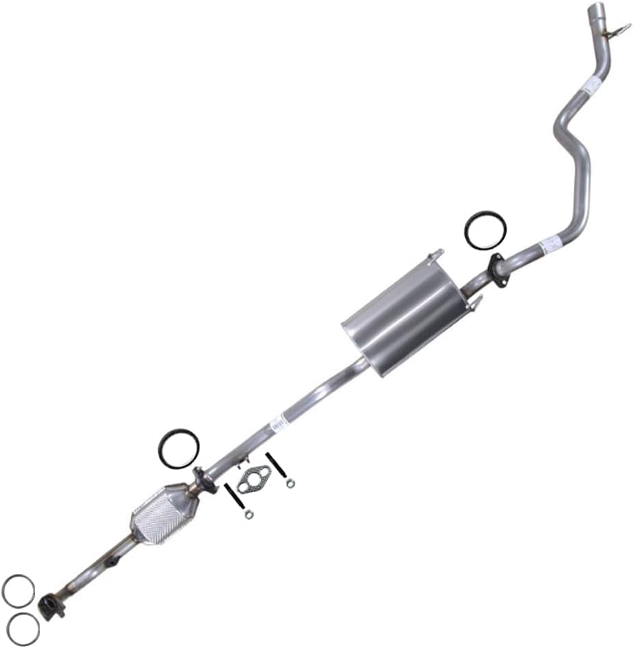 Northeastern Exhaust | Stainless Steel EPA-Approved Catalytic with Muffler and Tail Pipe Exhaust System Kit Compatible for Toyota 4Runner 1996-2000 3.4L | Free Gasket and Bolts & Nuts Included