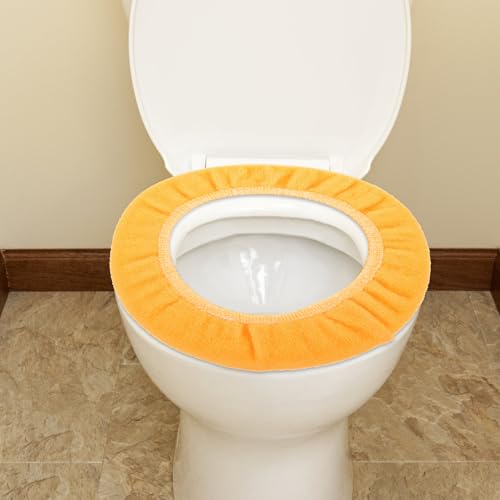Fundas de asiento de inodoro Abaodam para accesorios de baño cómodos en invierno 4