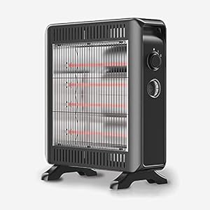 2 in 1 ventilatorkachel energiebesparend stil, 2000 W elektrische verwarming mobiele energiebesparende kantelbeveiliging oververhittingsbeveiliging 2 warmteafgiften Instelbare ventilatorkachel voor huis B (B)