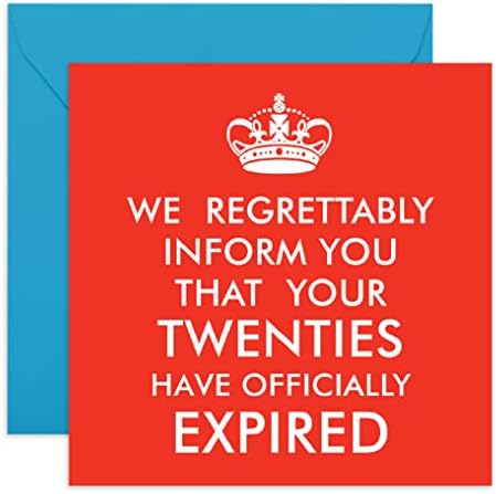 Happy 80th Birthday Card - 'Seventies Have Expired' - Funny Birthday Cards for Women Men Age 80 - Dad Mum Grandad Nana - 80 Year Old - Comes With Fun Stickers - By Central 23