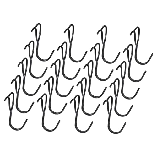 Garneck Pegboard Wall Hooks 20pcs Stainless Steel Hooks for Tool Hanging Garage Organizer