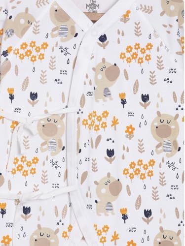 Image of The Mom Store Baby Romper Jabla Style For Boys And Girls | Cotton | Soft Infant Bodysuit | Trendy Stylish Sleepwear For Newborn Baby | Printed | Unisex Comfortable Everyday Baby Wear