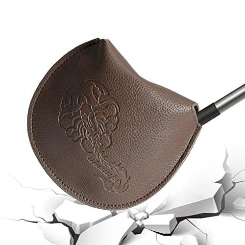 WEITING Mallet Putter protection pour clubs golf avec fermeture magnétique – Couvre Putter Mallet, couvre-chef en cuir synthétique, housse Putter lame multicolore