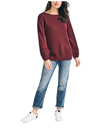 Nautica Women's Classic Soft Cotton Boat Neck Sweater2