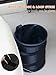 Ginsco 2Packs New Leakproof Car Trash Can, Mini Trash Can Pop-up Collapsible Hanging Car Trash Bin with Hook and Loop, Waterproof PEVA Liner Open-Top 1 Gallon Garbage Can for Cars Home Office