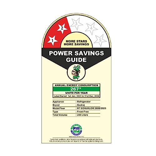 Image of Godrej 244 L 2 Star Inverter Frost Free Double Door Refrigerator (RT EONVALOR 280B RCIT TL WN, Tulip Wine, Nano Shield Technology,2023 Model)