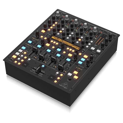 Behringer Ddm4000 Console de Mixage Numérique Dj 5 Canaux avec Sampler, 4 Sections Multi-Fx, 2 Compteurs Bpm et Midi
