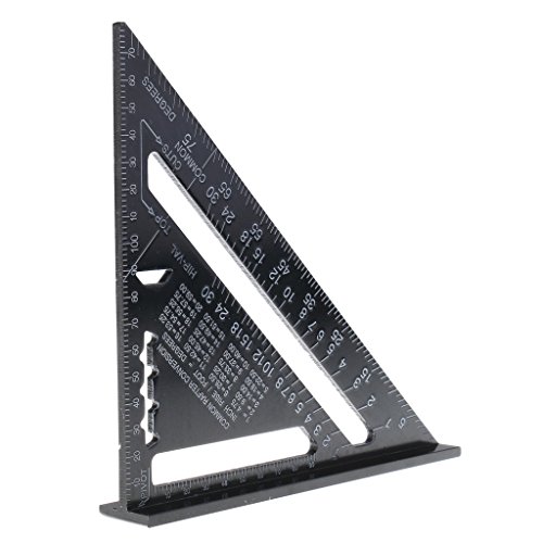 Regla triangular métrica de aluminio 18.5 cm miniatura 7