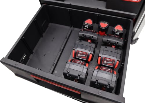 Milwaukkee Packout insert batteries / 4 x 5.0 Ah / 2x 2.0 Ah / 3 x 2.0 Ah HOOG (baterías #2)