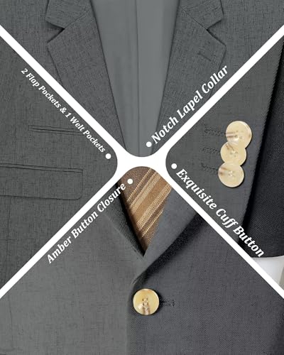 Image of Bofan Linen Boys Blazer Formal Suit Jackets for Boy Outwear Jacket & Coats for Kids Boys' Fashion Summer Wedding Outfit