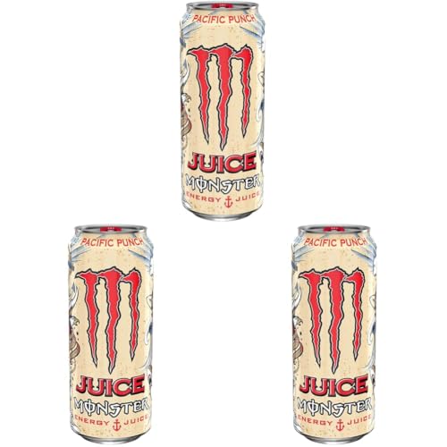 Image of Monster Pacific Punch Energy Drink Can (Pack of 3)