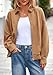 PRETTYGARDEN Faux Suede Bomber Jacket Women Fall Fashion 2026 Casual Zip Up Oversized Trendy Winter Clothing Outerwear Coats (Khaki,Large)