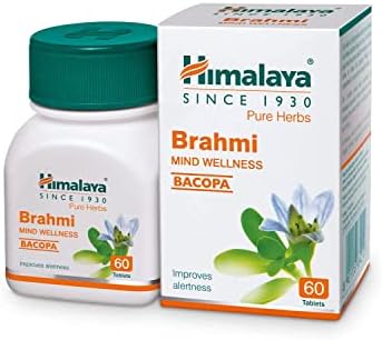 Himalaya Wellness Brahmi, 60 Tablets | Pure Herbs for Mind Wellness | Helps Improves Alertness