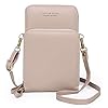 unisoul Handy Umhängetasche mit Münzen Tasche – Leder Damen Schultertasche Geldbörsen Klein Brieftasche Reisepass…
