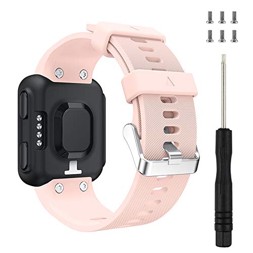 Cytech Correa para Garmin Forerunner 35 Pulsera, Coloridos Reloj Silicona Reemplazar Banda Pulsera para Garmin Forerunner 35 (Rosado)