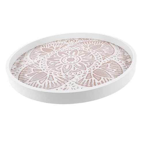 DECHOUS Plato De Almacenamiento De Joyas Platos De Postre Decorativos Bandeja Organizadora De Tocador Fuente De para Servir Platos Molde para Pasteles De Madera Escritorio
