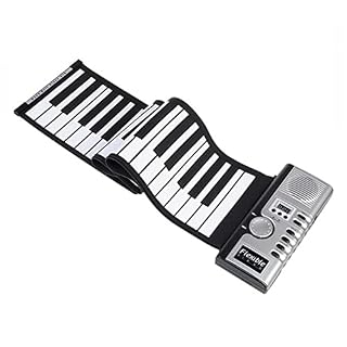 Roll Up Piano 61 Touches Flexible Éducatif Clavier Électrique Piano Haut-Parleur Intégré, Sortie MIDI et 128 Tons… - Les Beatles, Paul McCartney, John Lennon, RIngo Starr, George Harrison