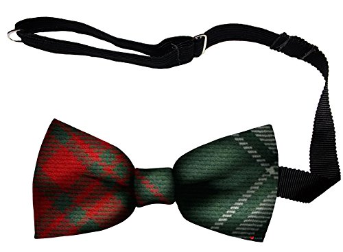 Noeud papillon pour homme laine douce Écosse sangle réglable tartan Prince of Wales