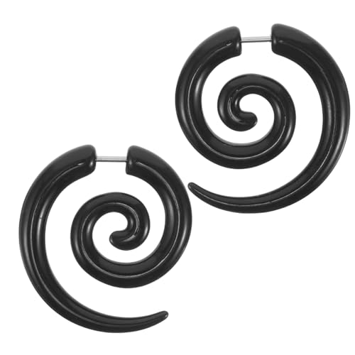 VALICLUD Orecchini a spirale asimmetrica in acciaio inox a forma di ala – Orecchini leggeri per uomo e donna versatile per feste e tutti i giorni