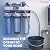 LiquaGen 5 Stage RO/DI Aquarium Reef Water Filter System 150 GPD – Reverse Osmosis Deionization Unit for Saltwater Marine Coral Fish Tank – TDS Meter & Pressure Gauge Included