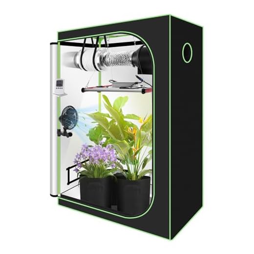 NICEGROW.de Das Growset für Einsteiger Komplettset Grow mit LED, Abluft, Filter und Zubehör 15 Peviasot Growzelt Komplettset 120x60x180cm – Indoor Hydroponik Zelt inklusive 240W Faltbarer LED Grow Lampe und Vollspektrum Belüftungssystem
