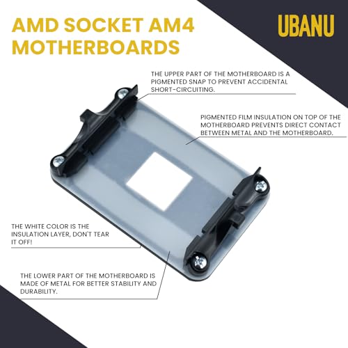 UBANU AM4 Backplate Motherboard CPU Fan Cooling Mounting Sheet Backplane Heatsink Bracket for AM4 AMD Socket AM4 ITX Motherboard - image 3