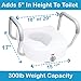 Carex E-Z Lock Raised Toilet Seat With Handles, 5