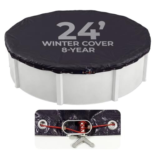 Blue Wave 8-Year 24-ft Round Above Ground Pool Winter Cover